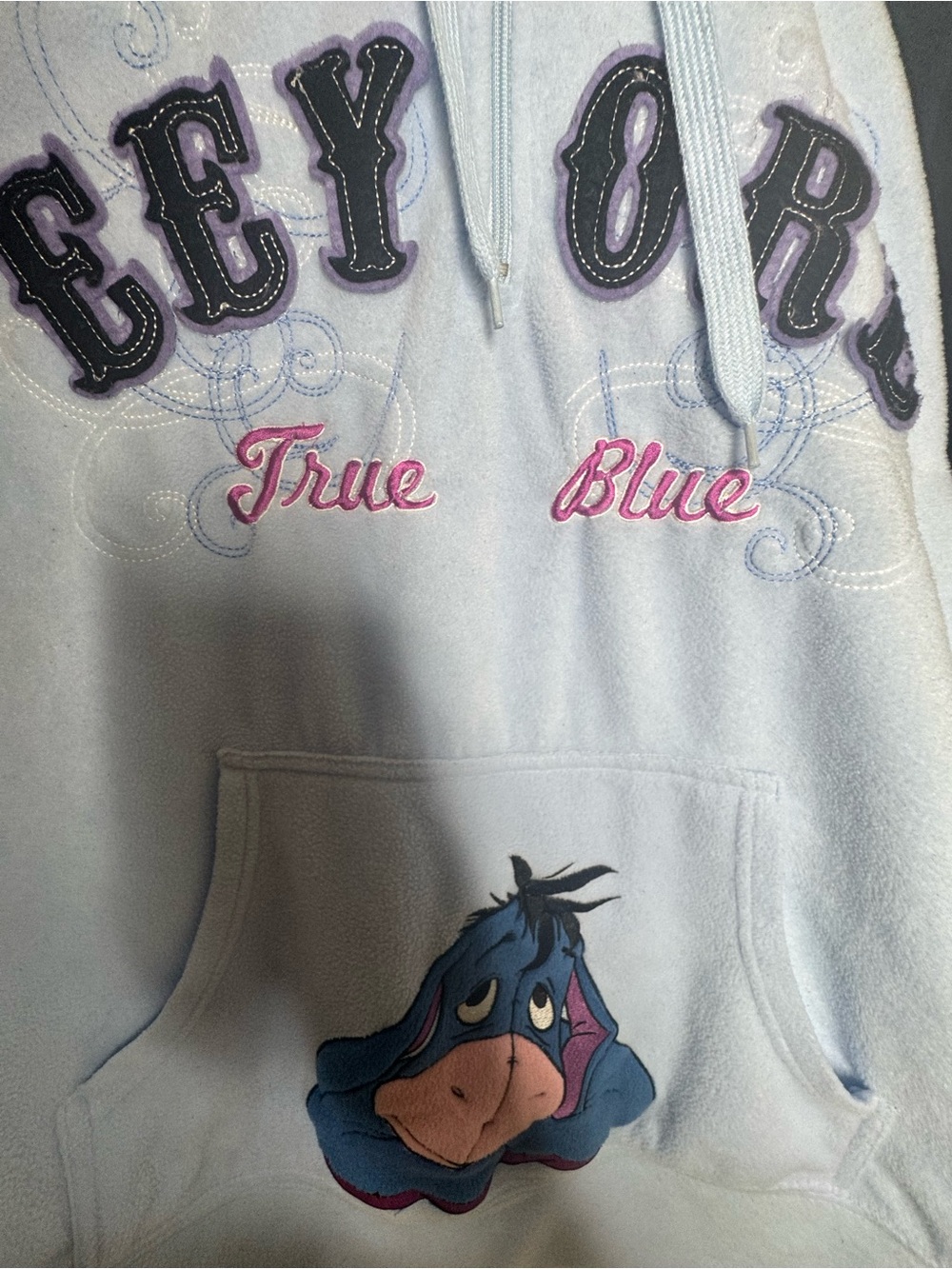 Disney Vintage Eeyore Half Zipped Hoddie - 2X - Picture 5 of 7